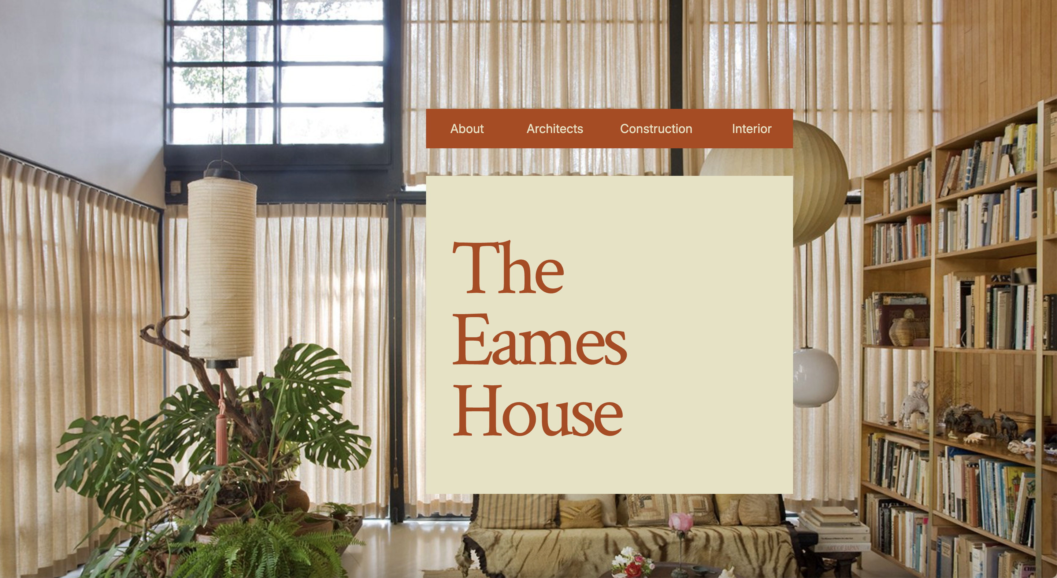 Eames House Microsite Image